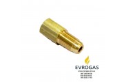 Переходник соединительный с редуктора d8 (M12x1) на d6 (M10x1)